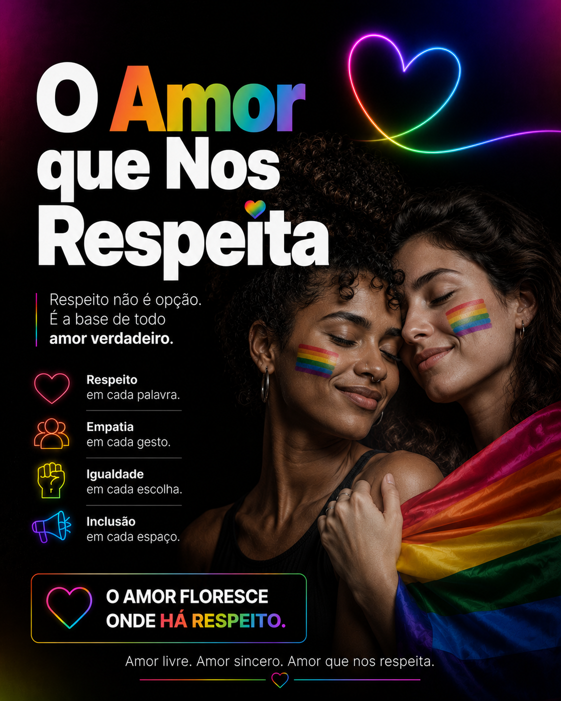 Mês do Orgulho LGBTQIA+: O Amor que Nos Respeita